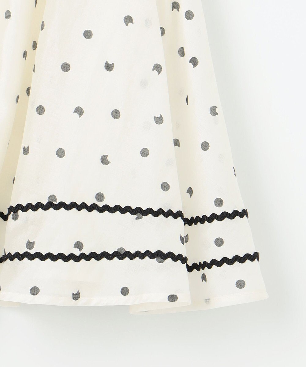 ANY KIDS ネコ×ドット スカート 