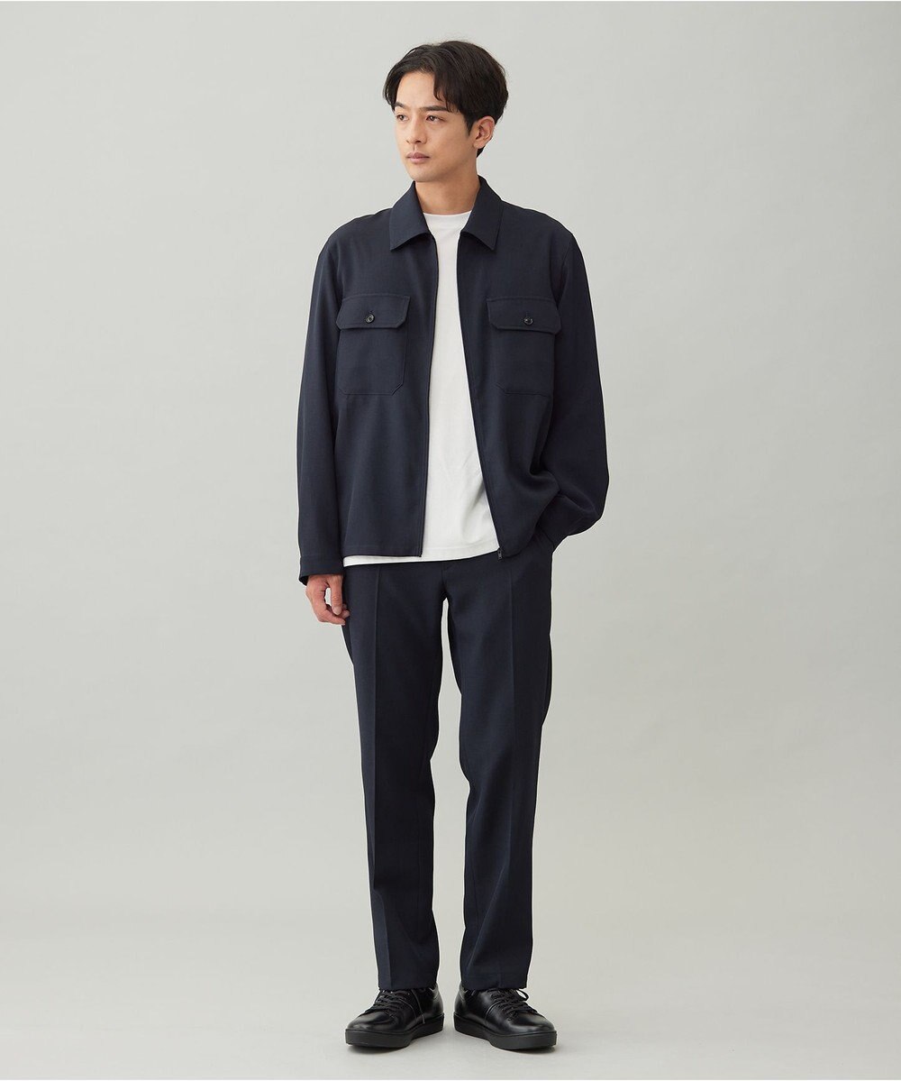 UNFILO MENS 【OCEANS YouTube 掲載/男女兼用】WOOL TOUCH 機能美シャツブルゾン 