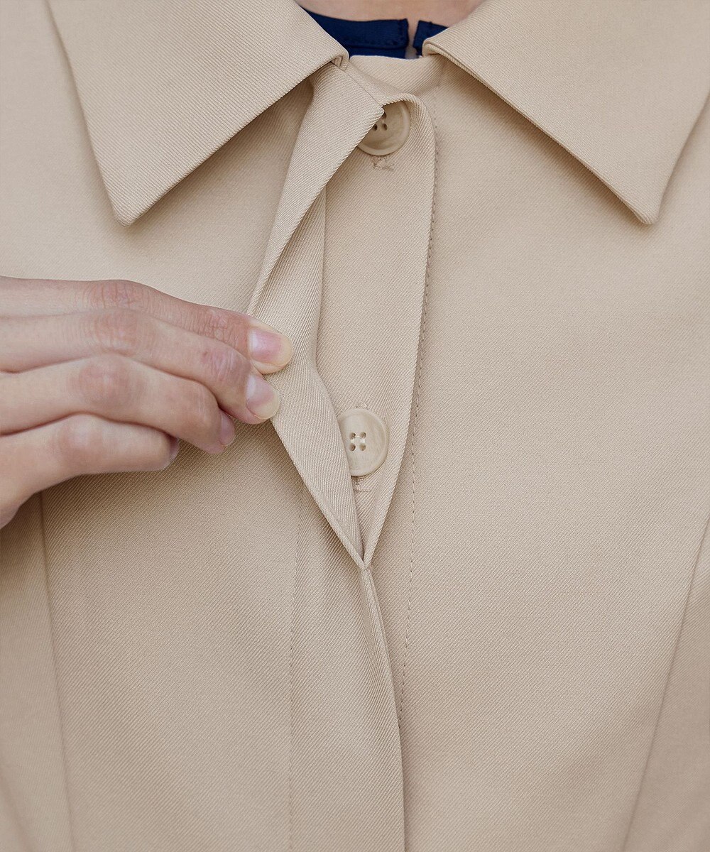 Tiaclasse L 【洗える】ステンカラードレスコート 