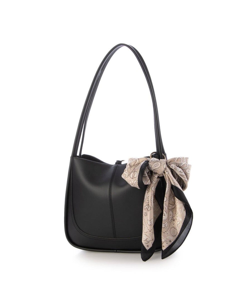 UNBILLION カシュカシュ cachecache / スカーフチャーム付きロングハンドルトート 