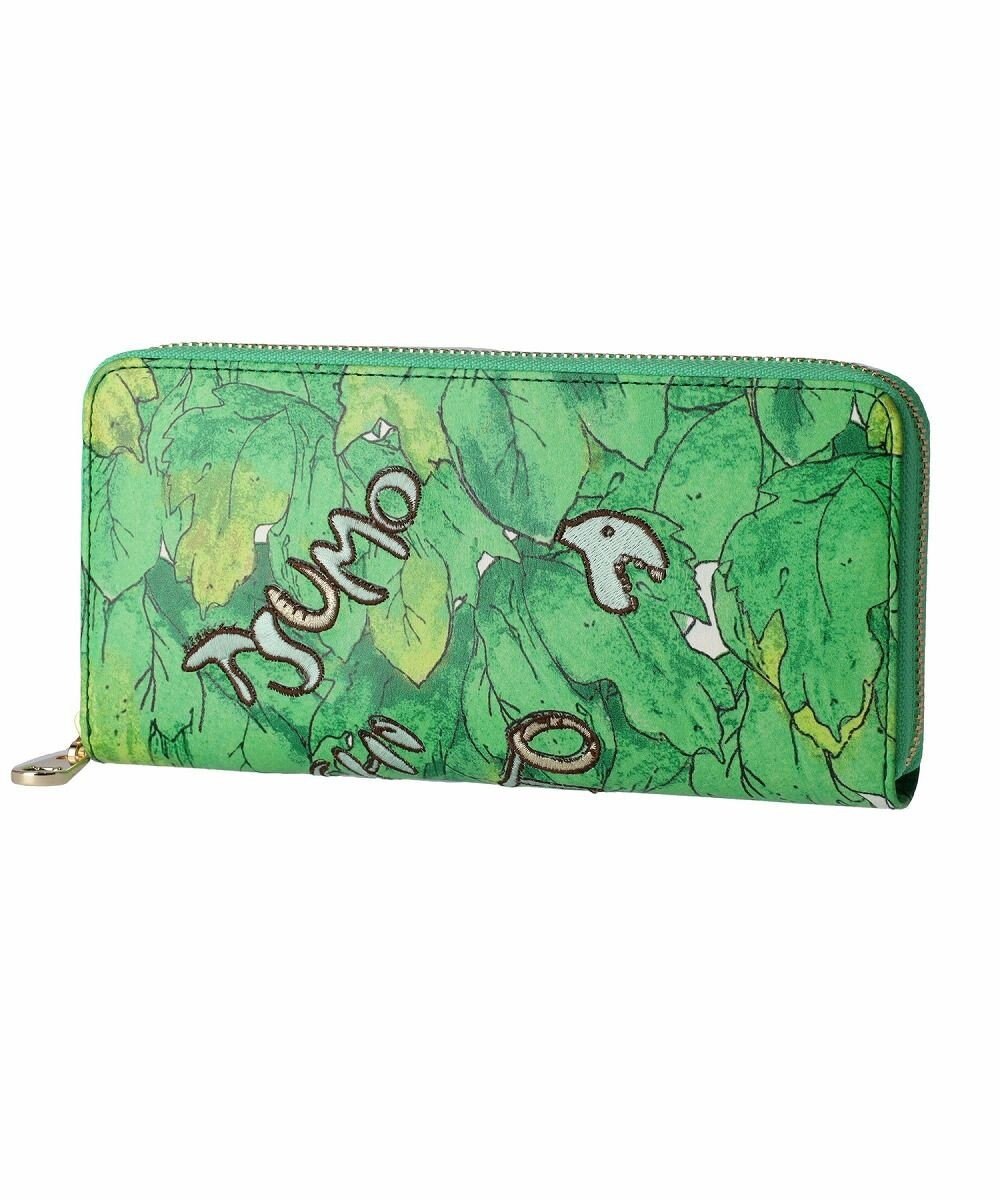 tsumori chisato CARRY 葉っぱ ラウンドファスナー長財布 