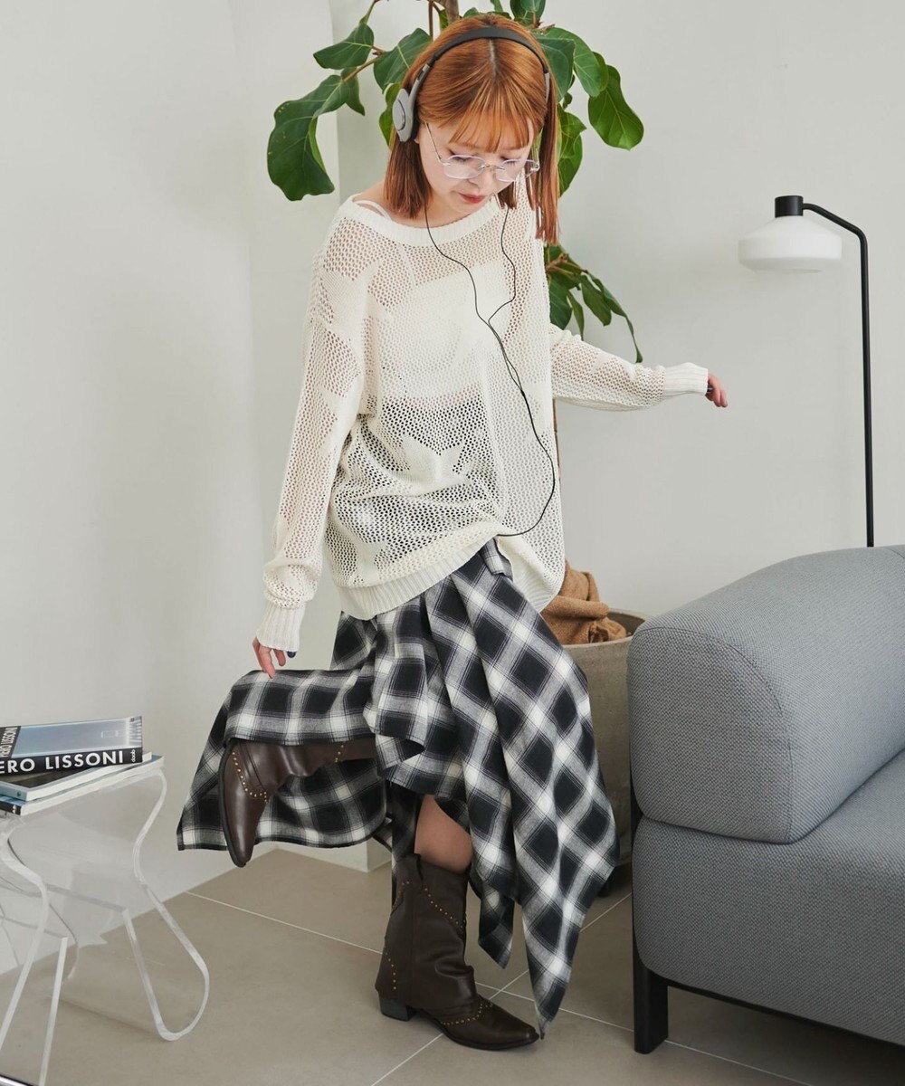 WEGO スターメッシュBIGニット 