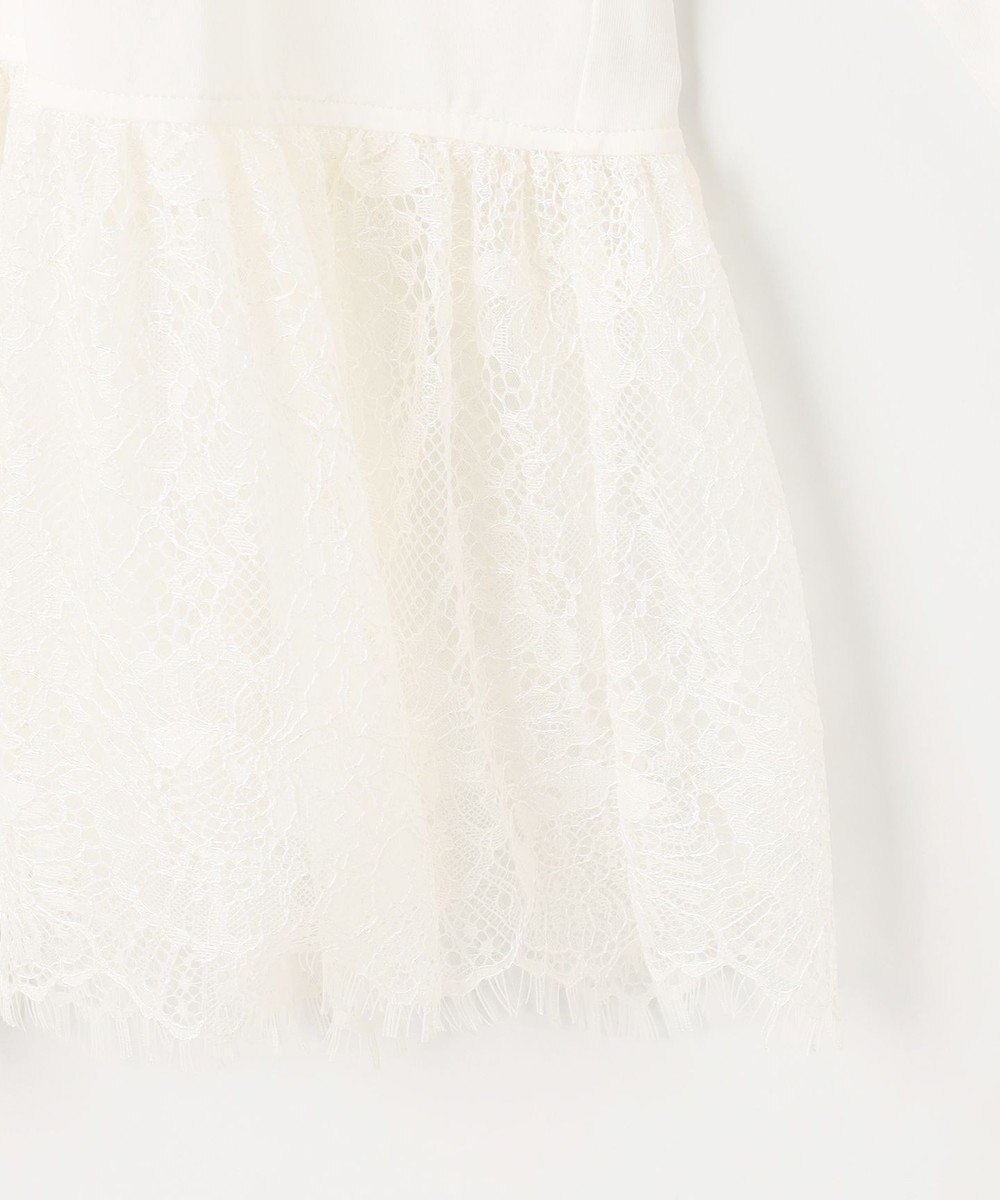 組曲 レースコンビ ロングTシャツ 