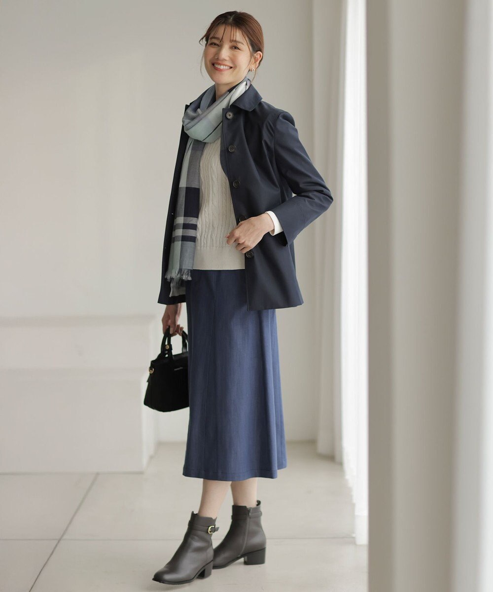 J.PRESS LADIES 【洗える】GIZA MERCERIZE COTTON ケーブル ニット 