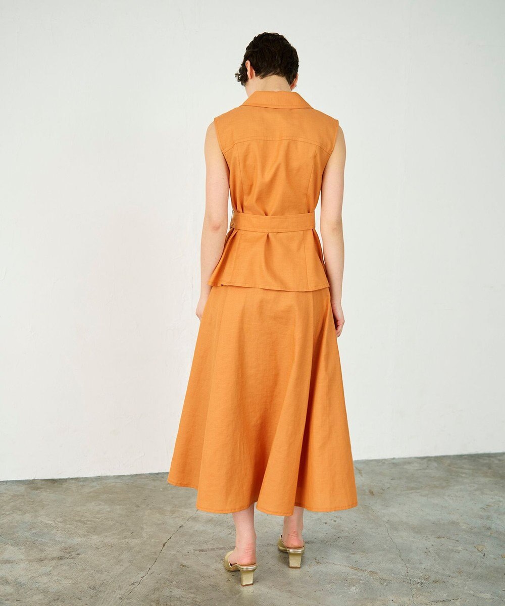 GRACE CONTINENTAL リネンタッチダブルブラウス 