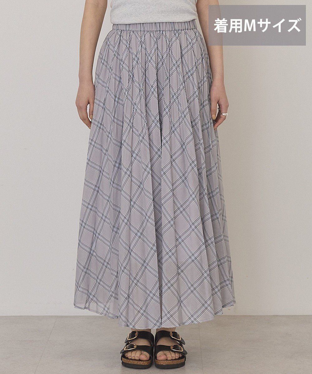 AMERICAN HOLIC 【選べる丈】チェックシアープリーツスカート 