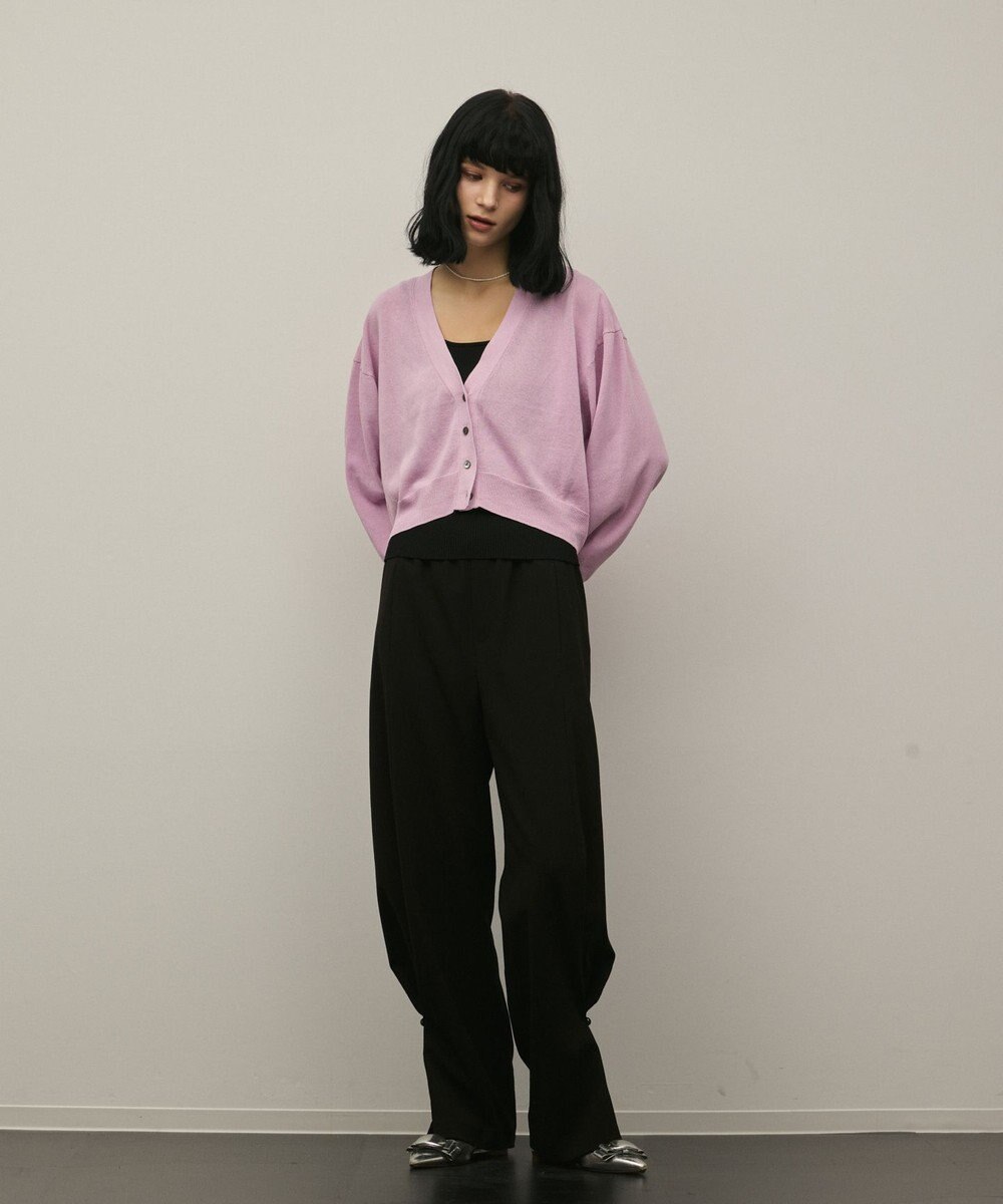 GRACE CONTINENTAL スリーブスリットニットカーディガン 