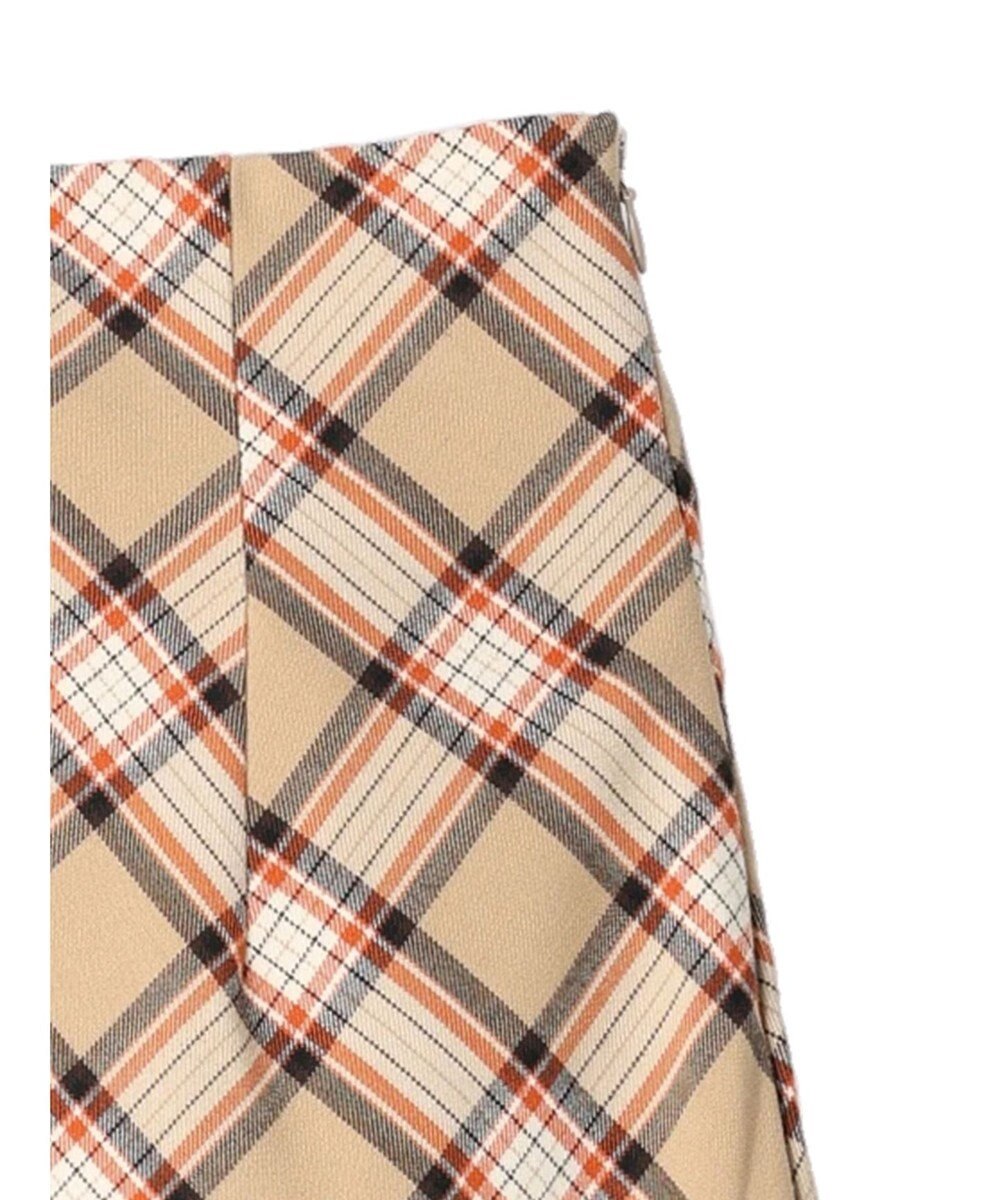 earth music&ecology チェック柄ナロースカート 