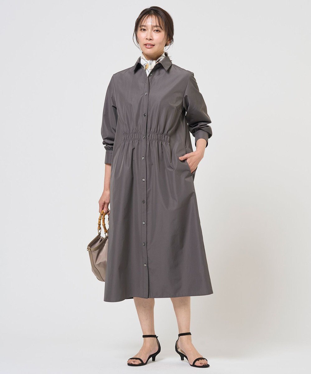 J.PRESS LADIES L 【WEB限定カラーあり】TC ライトタンブラー シャツワンピース 