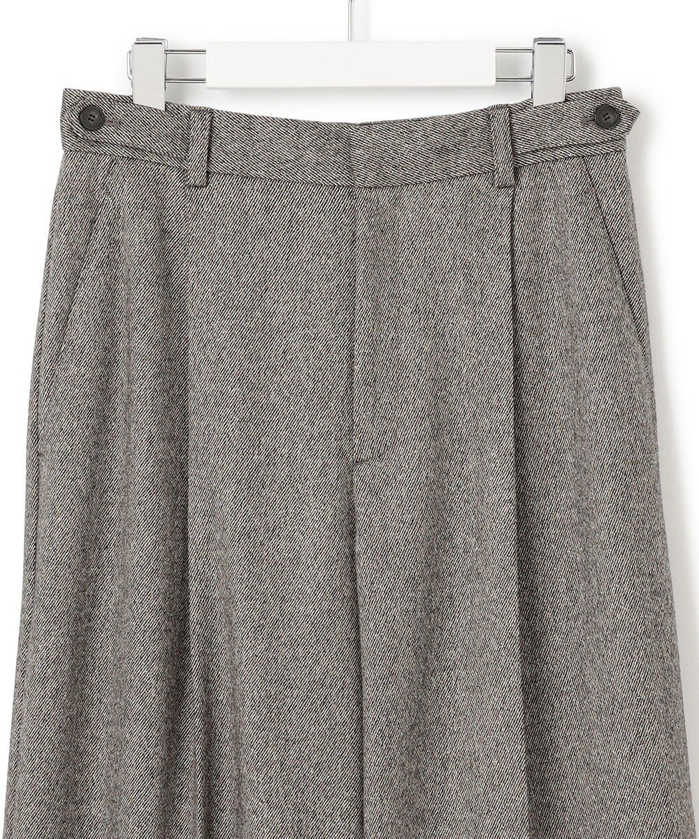 23区 S ラメミックスツイード タック ワイド パンツ 