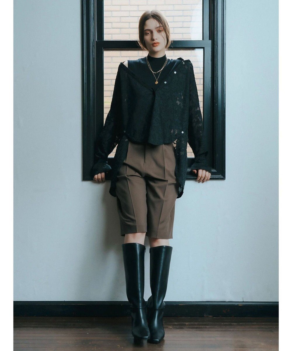 YECCA VECCA 3wayシアージャガードシャツ 