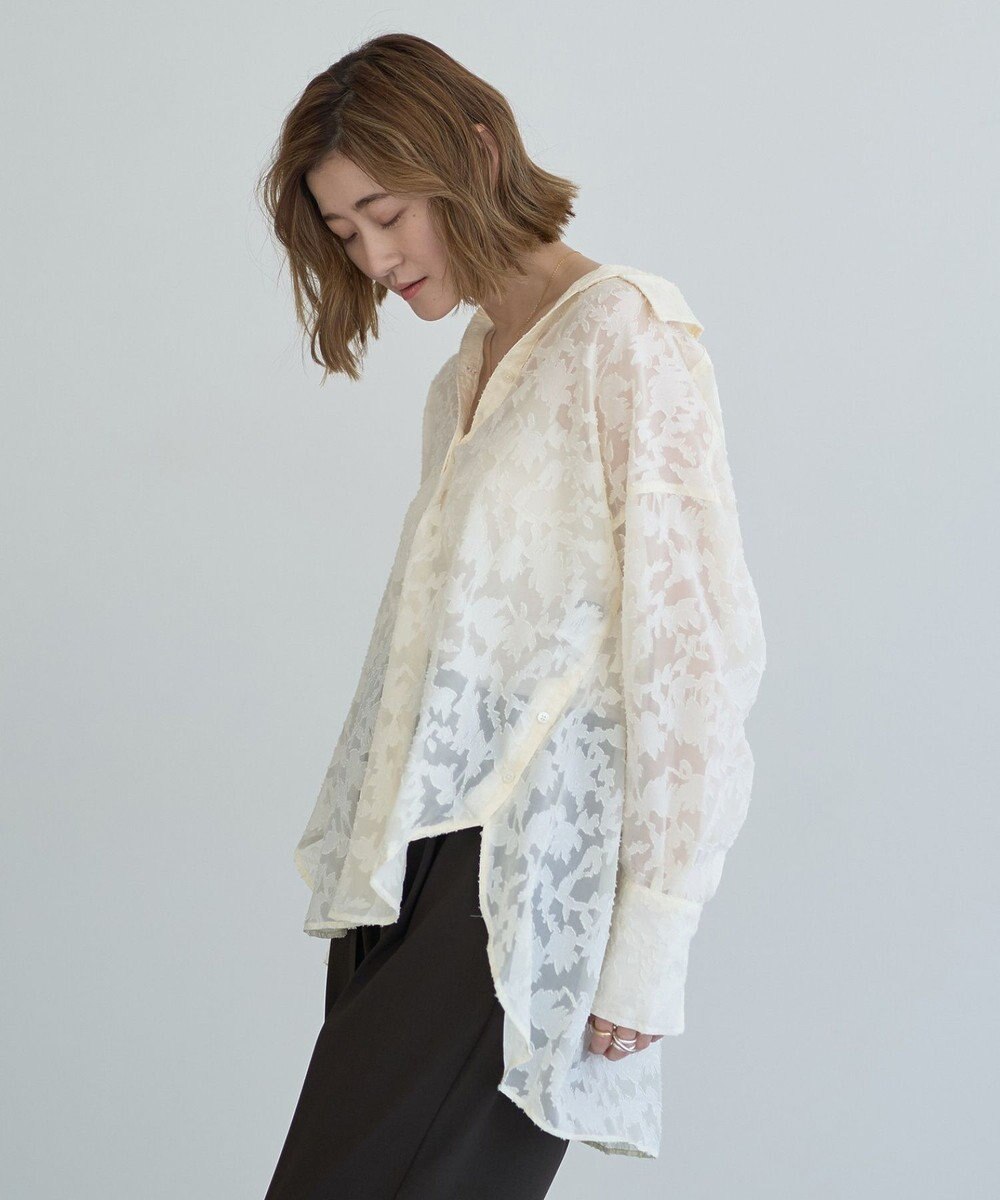 YECCA VECCA 3wayシアージャガードシャツ 