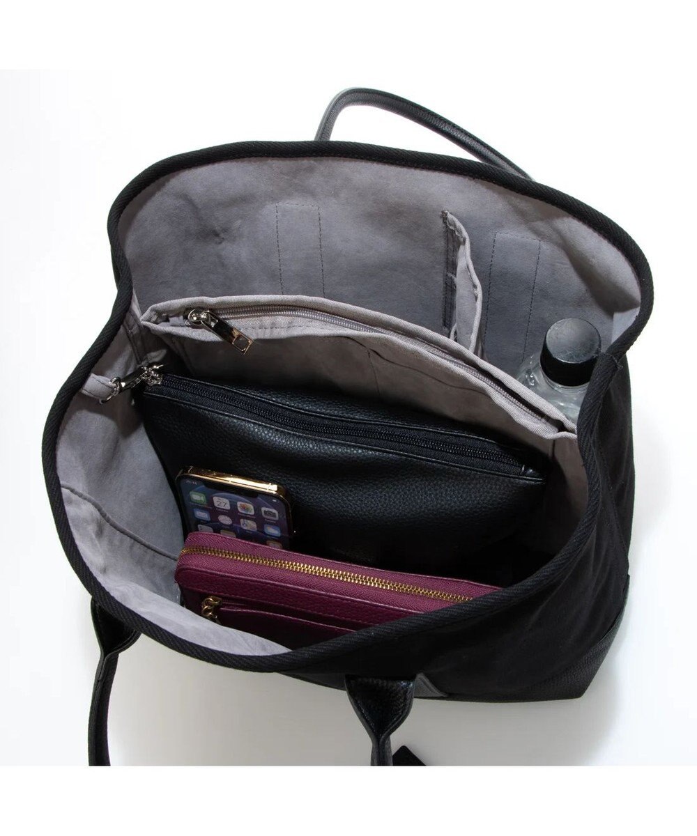 UNBILLION cachecache パーテーションキャンバストートバッグL 