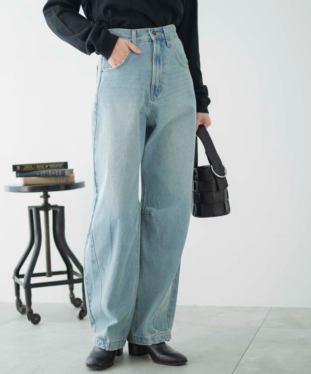 WEGO カーブデニムパンツ 