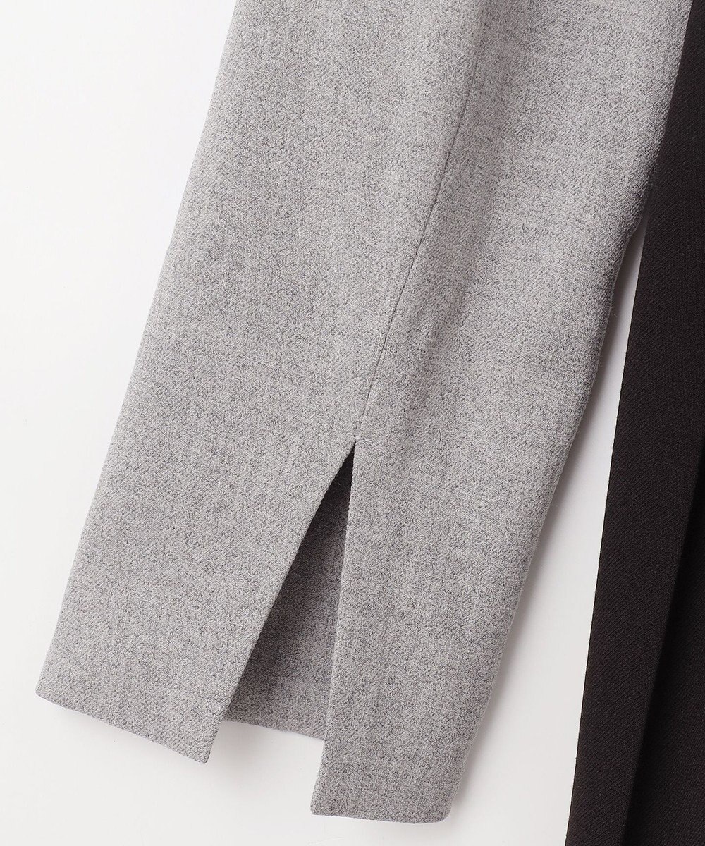 GRACE CONTINENTAL ウールタッチバイカラードレス 