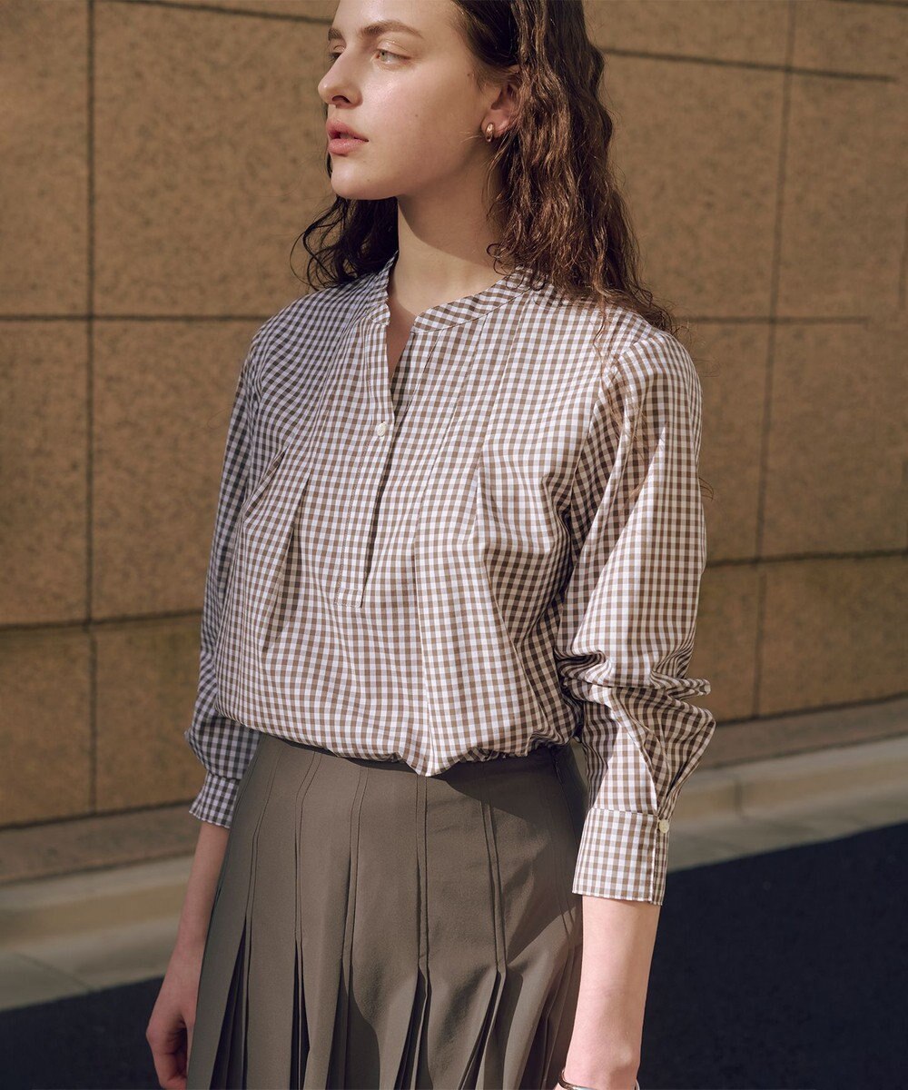 J.PRESS LADIES 【WEB限定カラーあり】コンパクトエステネージュ スキッパー ブラウス 