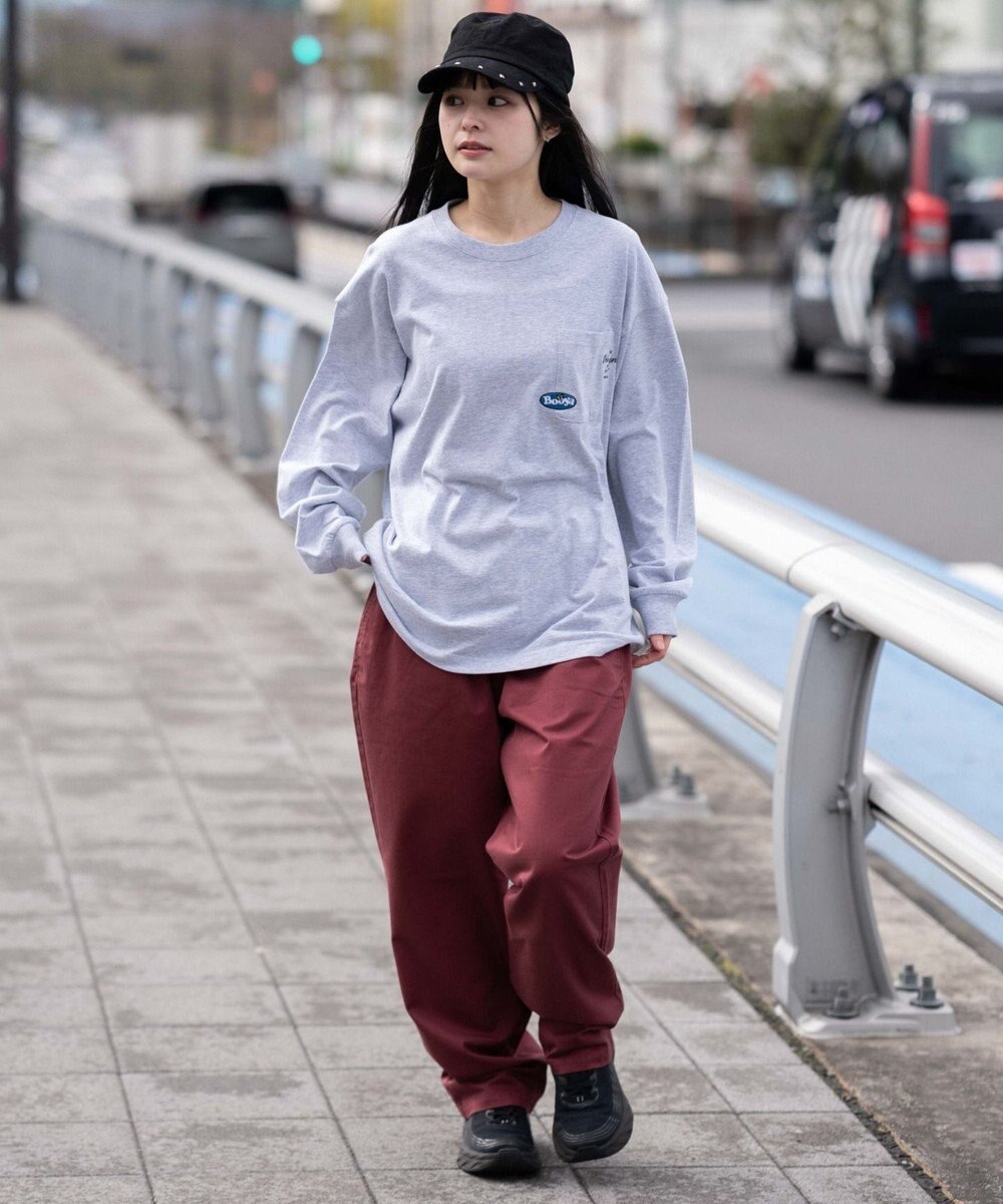 WEGO 【ユニセックス着用ITEM/XSSMLサイズ展開/ウエストゴム】ユルフィットコットンイージーパンツ 