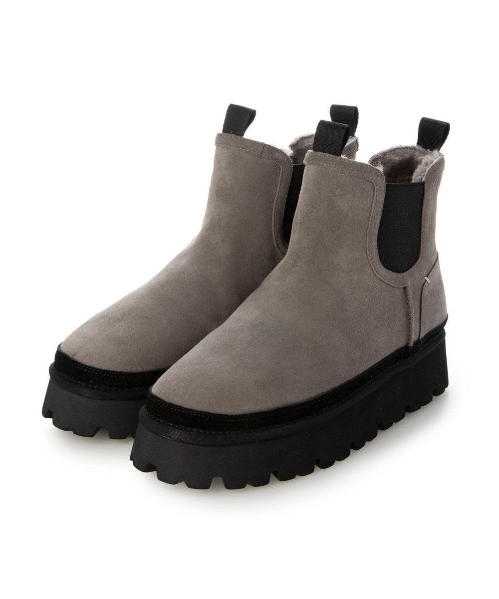 MODE ET JACOMO <carino>本革ムートン　サイドゴアショートブーツ 