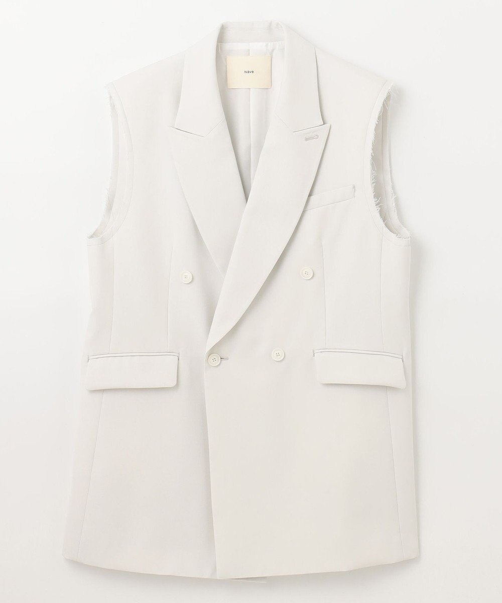 NAVE ウールポリエステルツイル ジレ 