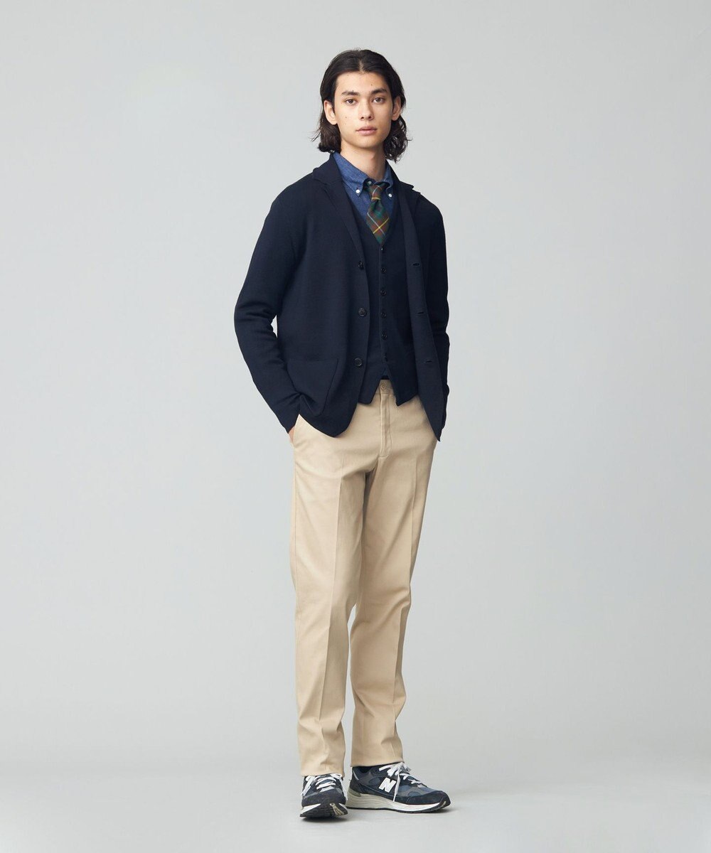 J.PRESS MEN ピースダイ トリコチンストレッチパンツ 