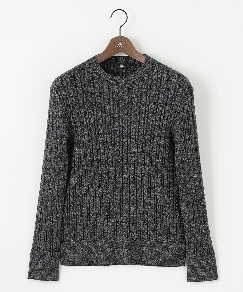 JOSEPH ABBOUD 【オリジナルオーガニックコットン使用/サスティナブル】JOE COTTONケーブル クルーネックセーター 