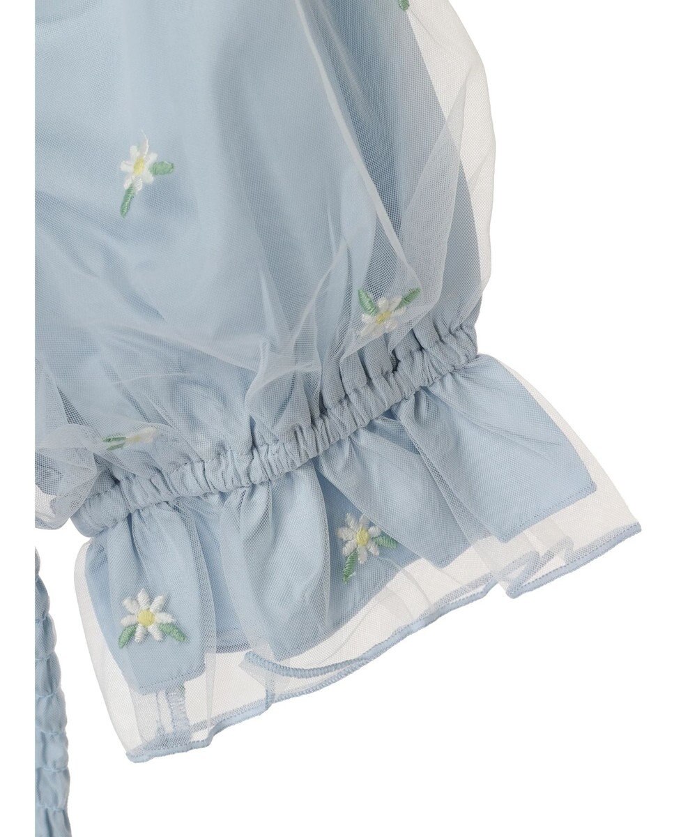 earth music&ecology フラワー刺繍ブラウス 