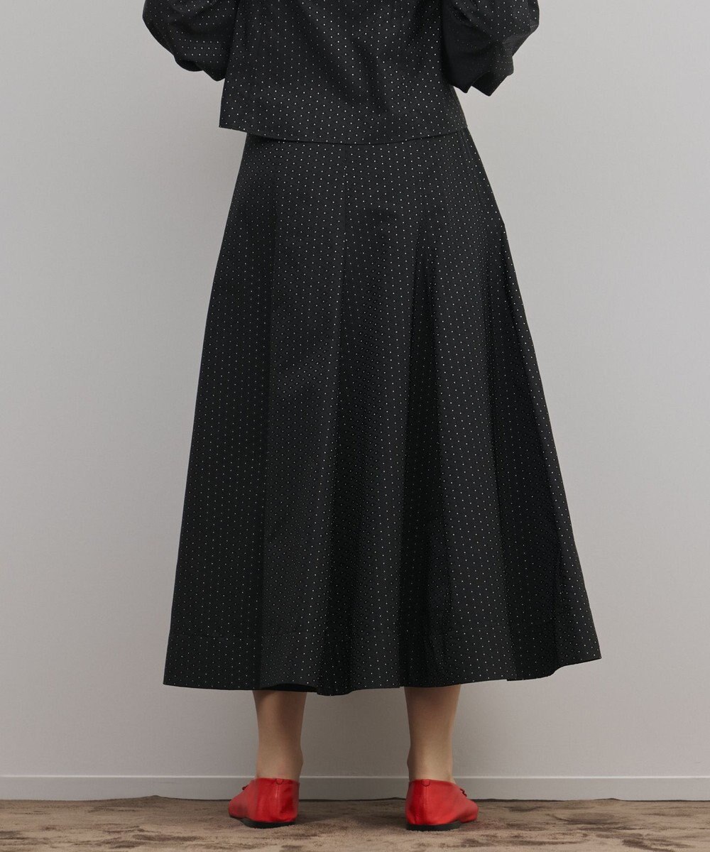 GRACE CONTINENTAL ラメドットタフタジャガードスカート 