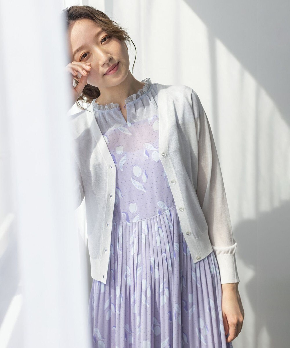 【WEB限定】【TOCCA LAVENDER】Tulips Print ドレス, ライラック系5, 0