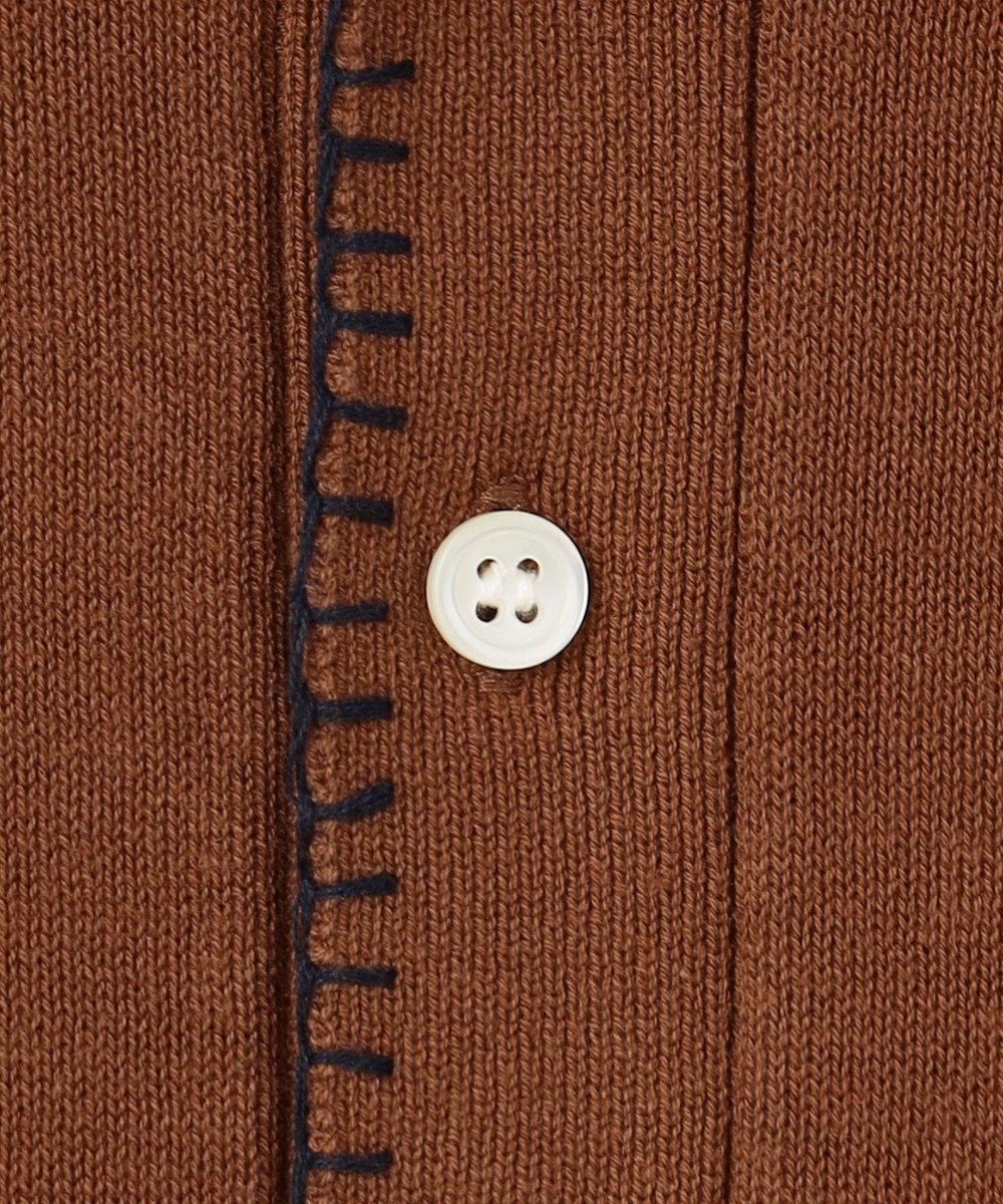 J.PRESS MEN 【WEB・一部店舗限定】Blanket Stitch Knit Polo