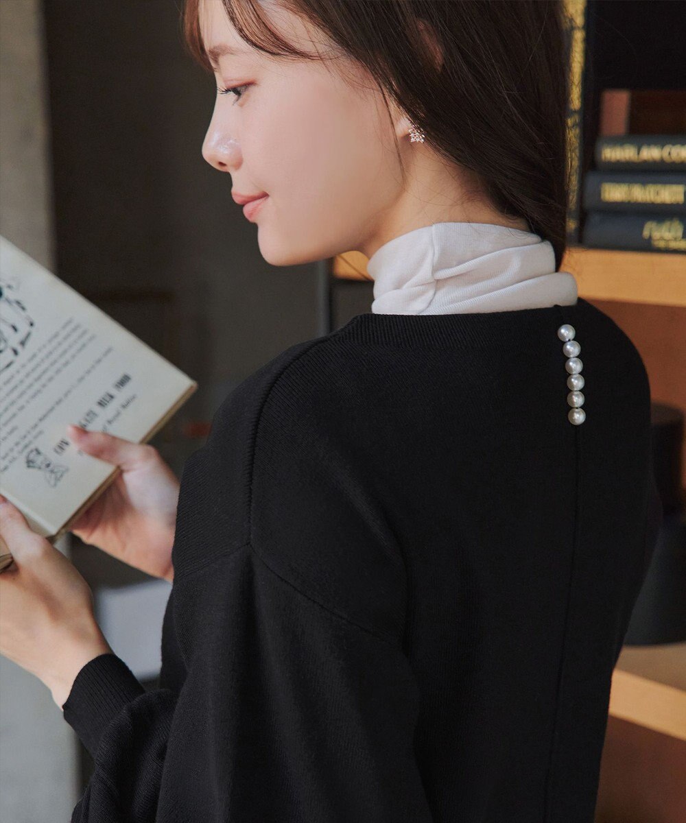 Tiaclasse 【安田美沙子さん着用・新色追加・洗える】ボリュームパフスリーブニット 