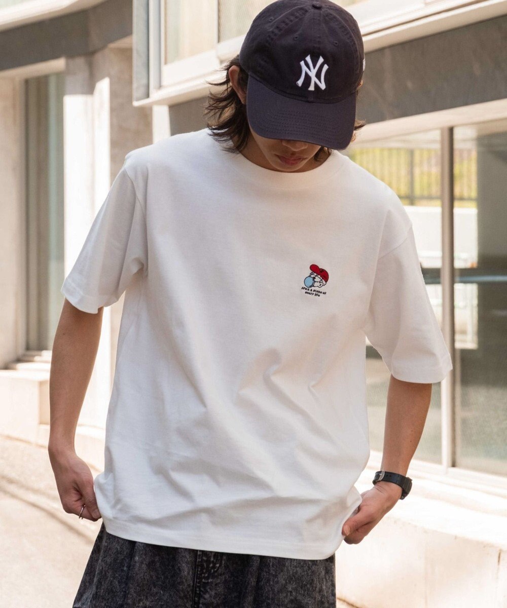 WEGO 【MLサイズ展開/綿100%】グラフィックワンポイントT（SS） 