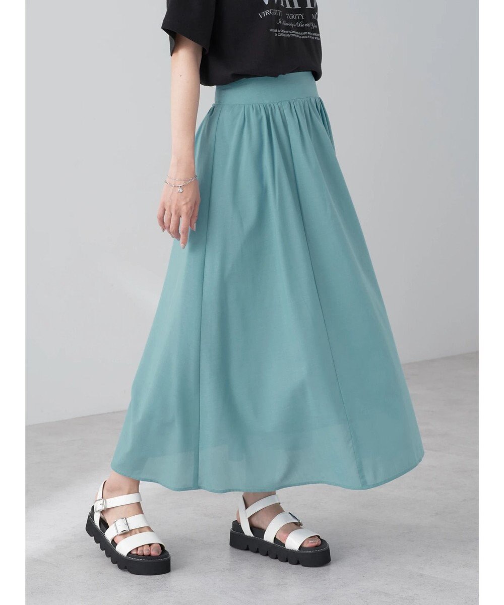 earth music&ecology ギャザーフレアスカート 