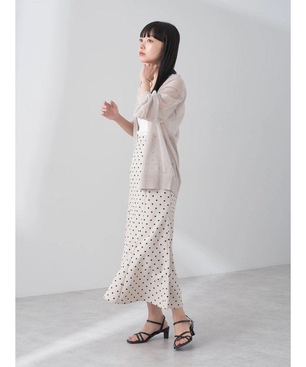 earth music&ecology ファンシーラメＶネックカーディガン 