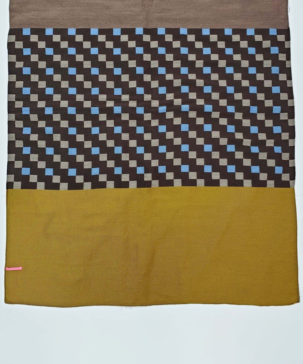 POLS ウールカットジャカードストール 