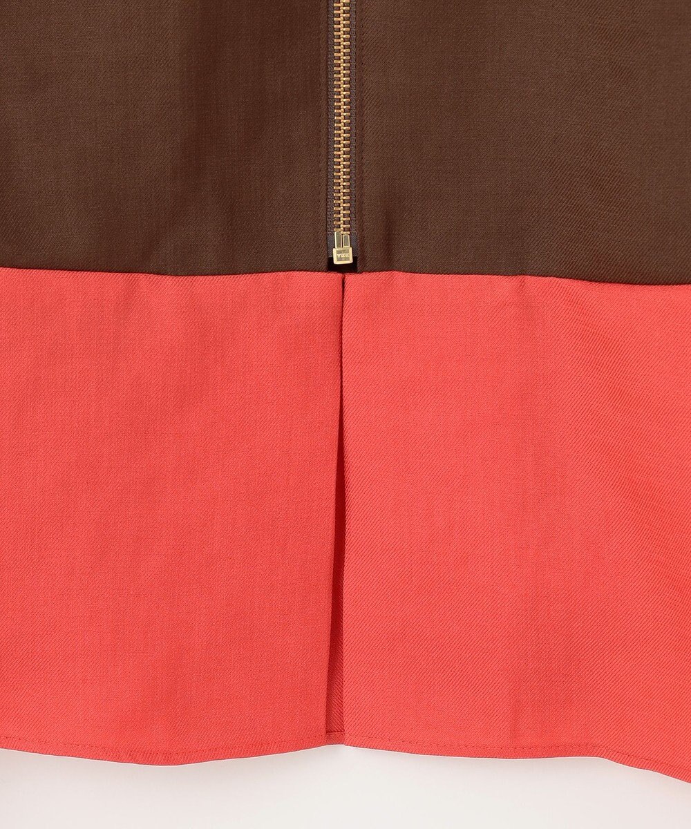 GRACE CONTINENTAL バイカラージップスカート 