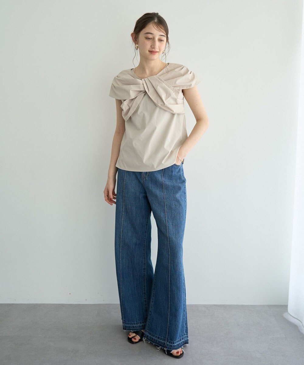 YECCA VECCA リボンデザインブラウス 