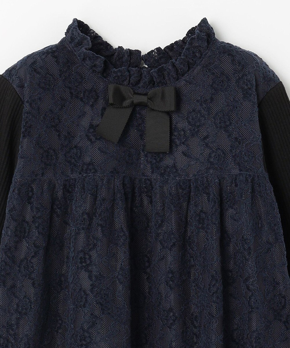 組曲 KIDS 【150-160㎝】スノウレースワンピース 