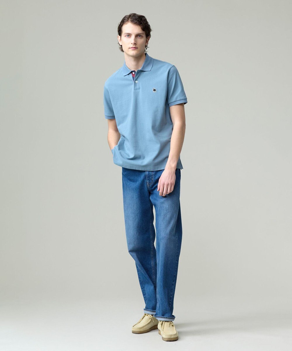 J.PRESS MEN 気品と愛嬌のバランスが抜群！【J.PRESS人気NO1ポロシャツ】 バックブルカノコレジメン ポロシャツ 