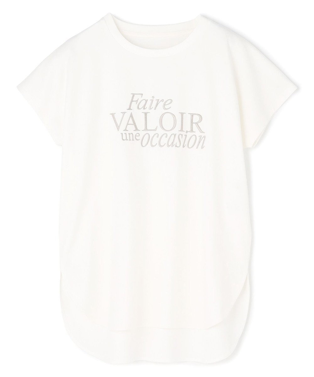 UNFILO BEAUTY FORM-T cotton ロゴ フレンチスリーブ Tシャツ 