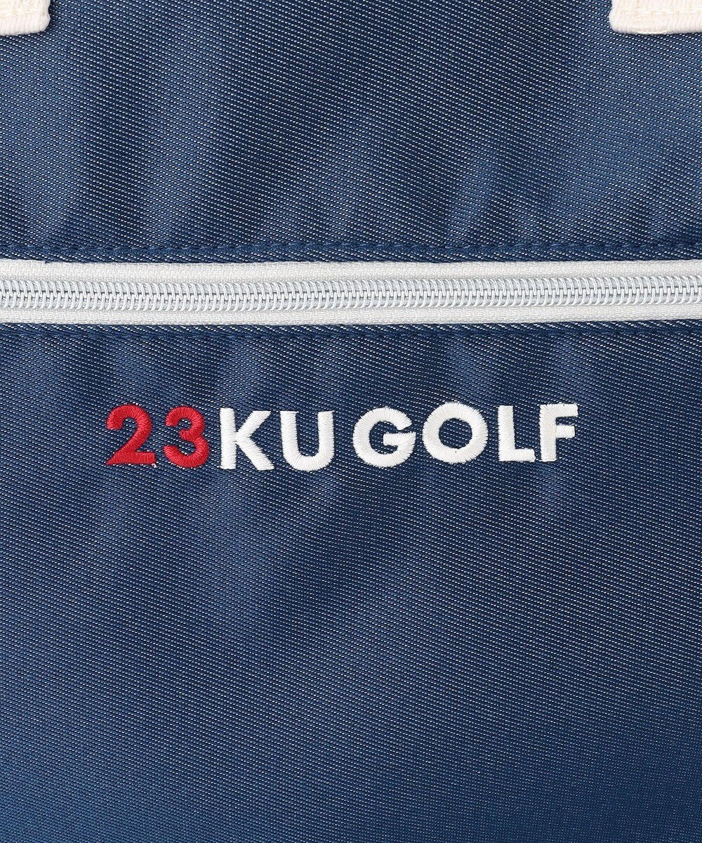 23区GOLF シューズ収納付【UNISEX】合皮×デニム調ボストンバッグ 