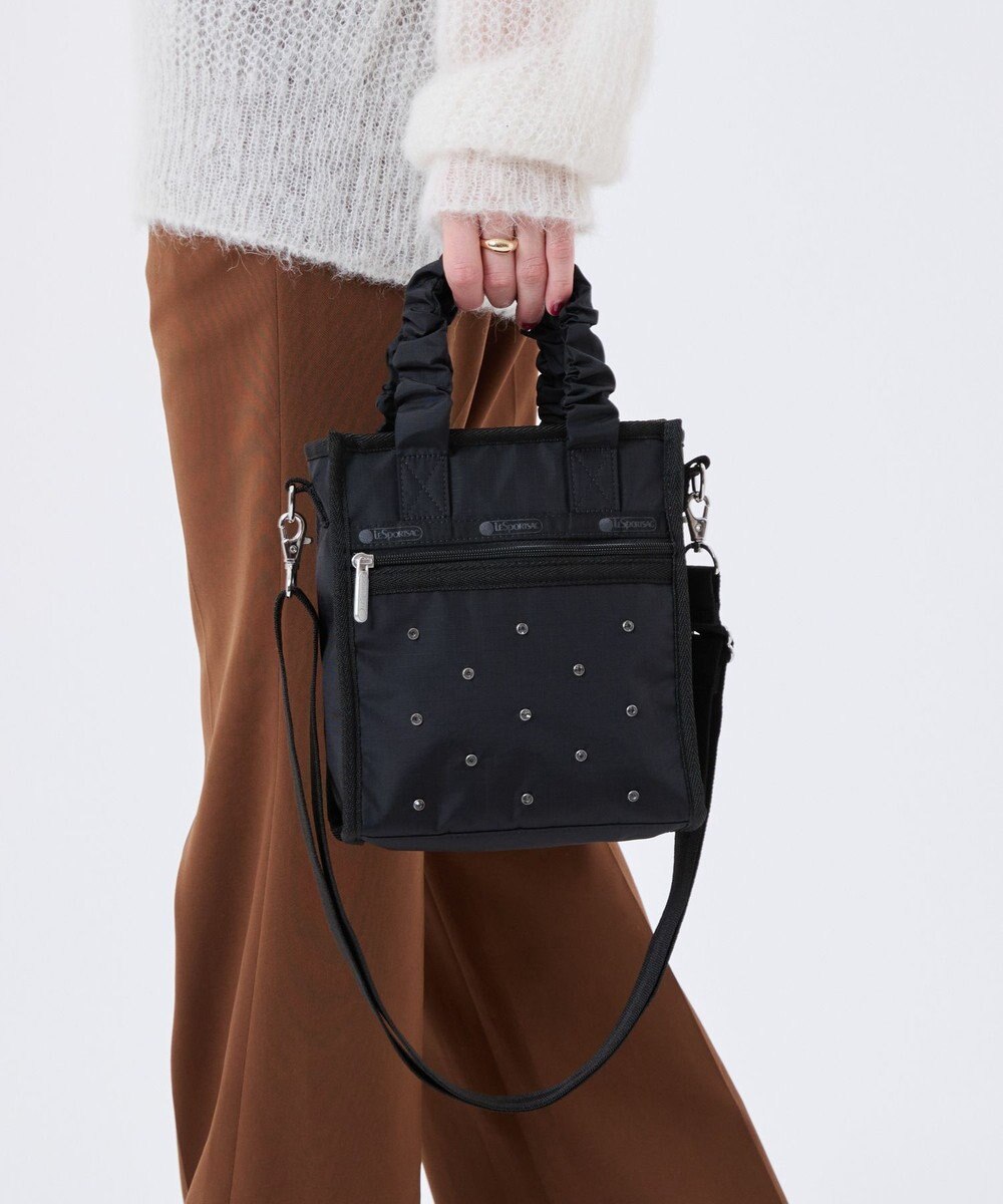 LeSportsac GH MINI N/S TOTE/ビジューブラックグレー 