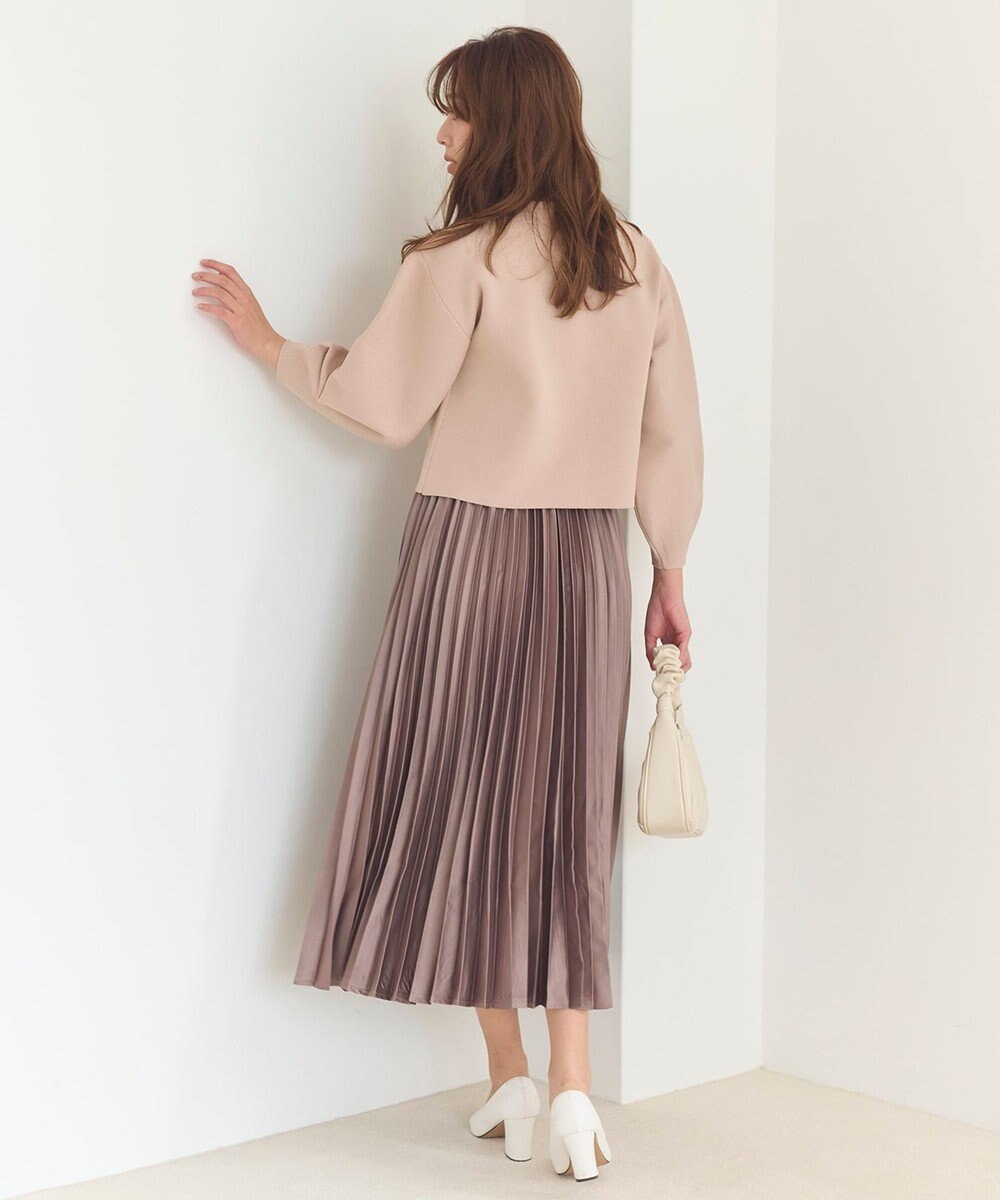 Feroux 【洗える】パールニットジャケット 