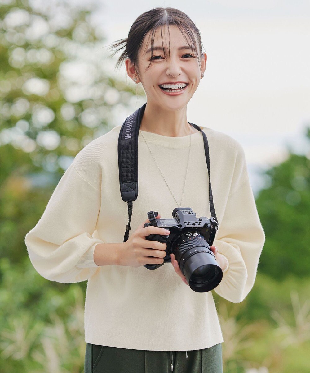 Tiaclasse 【安田美沙子さん着用・新色追加・洗える】ボリュームパフスリーブニット 