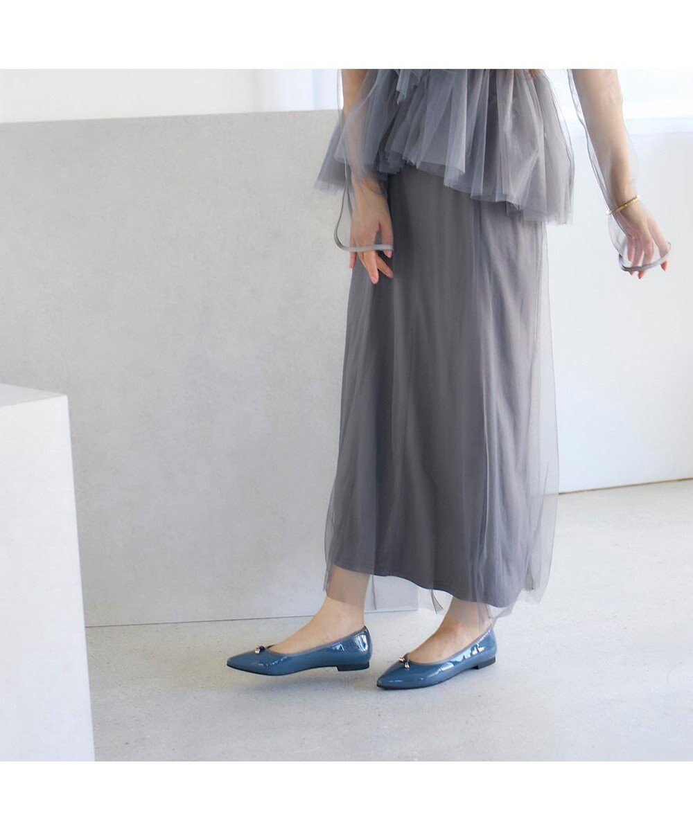 MODE ET JACOMO <carino>【レイン対応】中敷きデザインバレエシューズ 