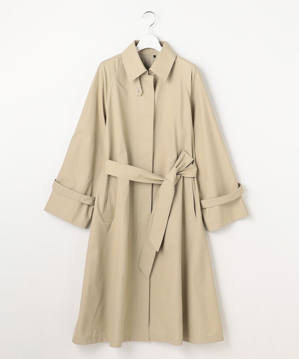 自由区 S コットンナイロンバルカラー コート 