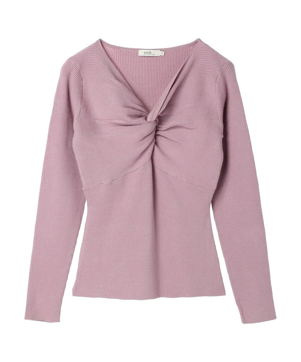 earth music&ecology ツイストリブラメニットプルオーバー 