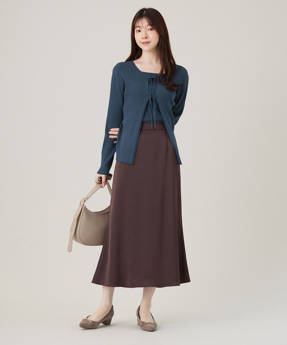 ANY SIS 【2SET】リボンカーデツイン ニット 