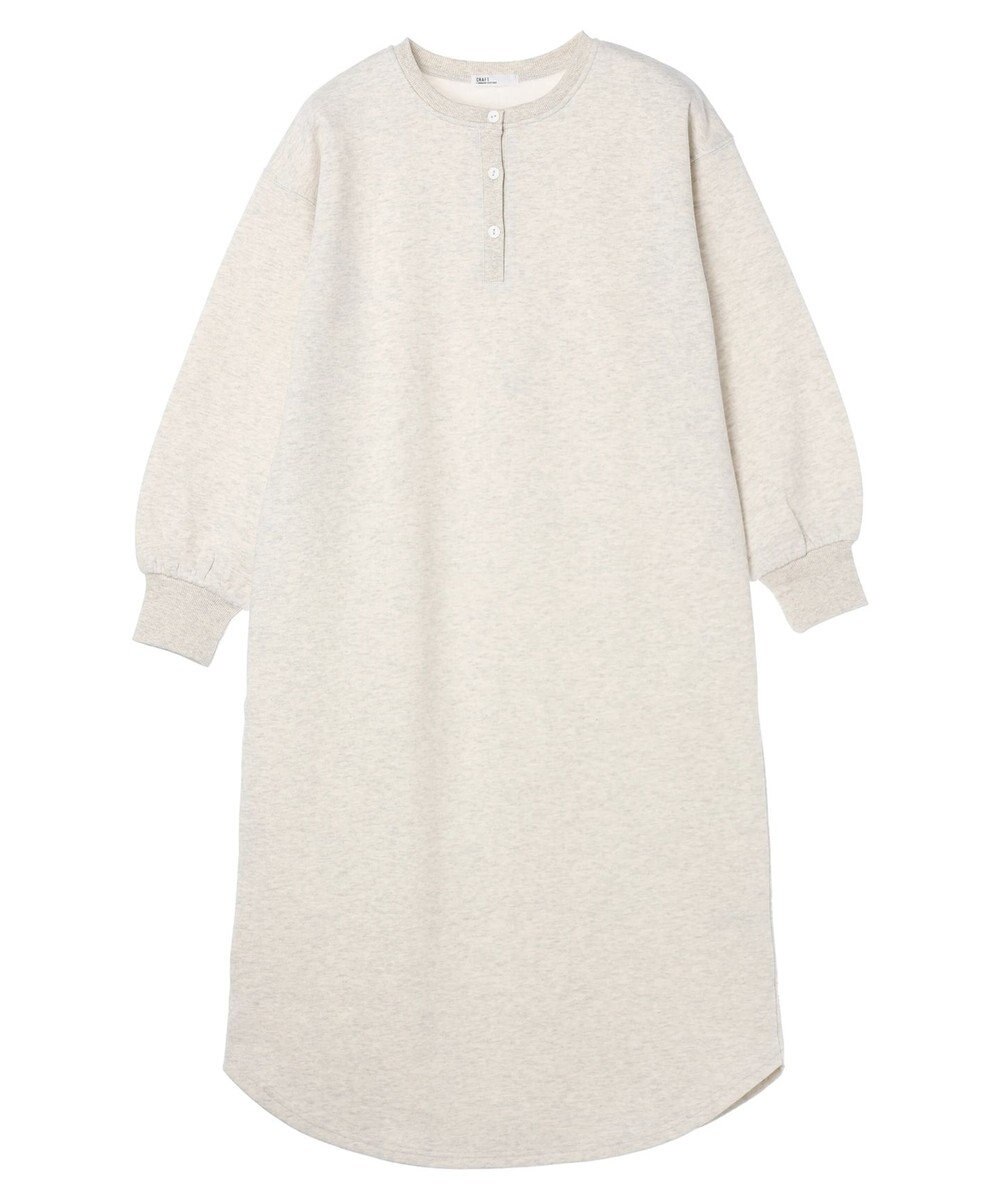 CRAFT STANDARD BOUTIQUE 裏起毛ヘンリーワンピース 