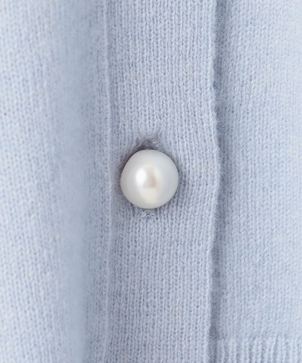 BEIGE， 【WEB限定・洗える】ALSACE / パール釦ウールニットカーディガン 