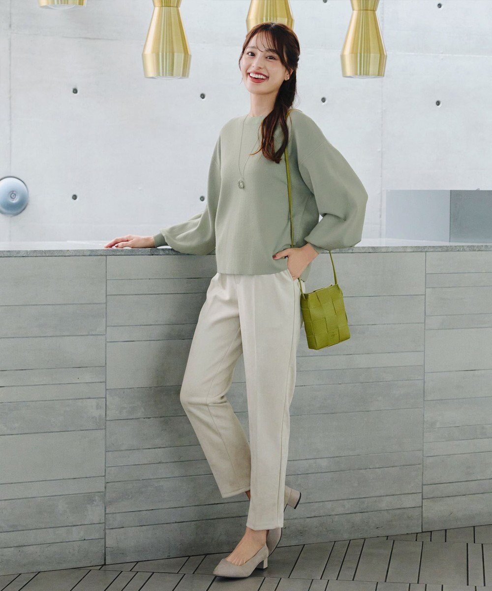 Tiaclasse 【安田美沙子さん着用・新色追加・洗える】ボリュームパフスリーブニット 